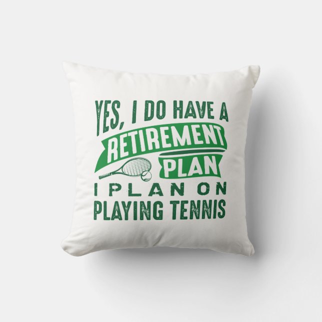 Coussin Tennis de retraite (Recto)