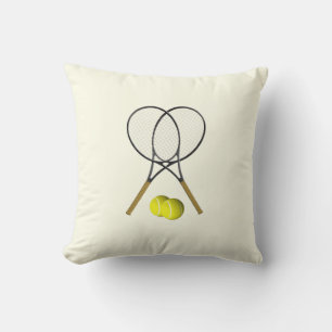 Coussin Tennis Doubles Crème Jeu d'oreiller