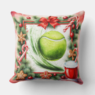 Coussin Tennis sur le thème de Noël pour joueur