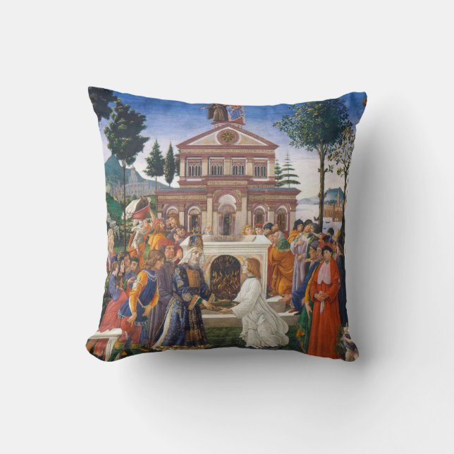 Coussin Tentations du Christ, Sandro Botticelli (Recto)