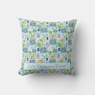 Coussin Tequila Drinker Blue Agave et Sombreros
