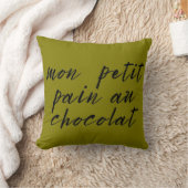 Coussin Terme d'affection français mignon (Couverture)
