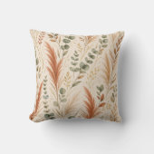 Coussin Terracotta Pampas Grass Eucalyptus Neutral Boho (Recto)