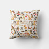 Coussin Terrain de jeu des amis chiots (Verso)