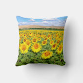 Coussin Terrain de tournesol (Verso)