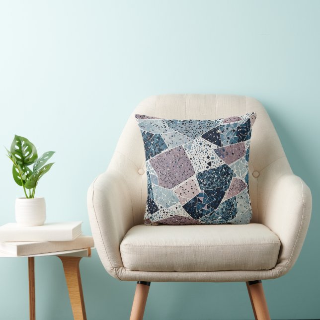Coussin Terrazzo Conception abstraite (Chaise)