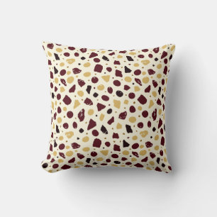 Coussin Terrazzo organique moderne Mosaïque de pierre ab
