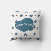 Coussin Terre Des Etoiles Rouges Et Bleues Gratuites Motif (Verso)
