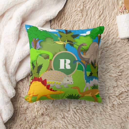 Coussin Terre Dinosaure Personnalisée (Couverture)