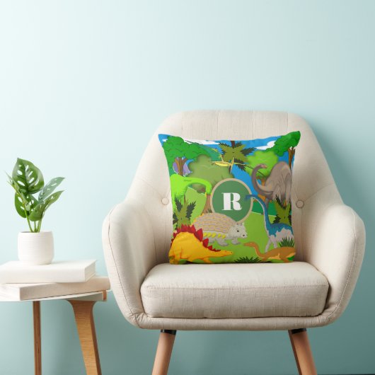 Coussin Terre Dinosaure Personnalisée (Chaise)