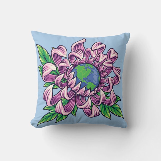 Coussin Terre en fleurs (Recto)