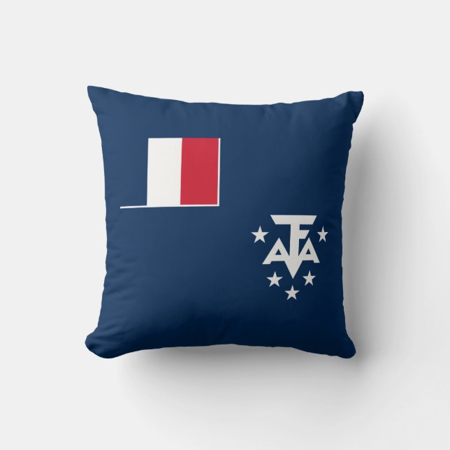 Coussin Terres australes et antarctiques françaises (Recto)