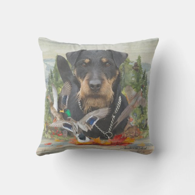 Coussin Terrier de chasse allemand (Jagdterrier) (Verso)