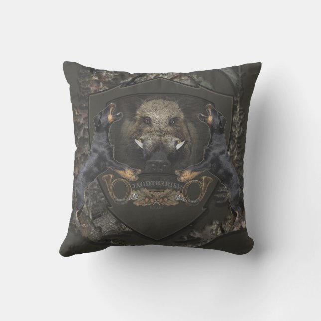 Coussin Terrier de chasse allemand (Jagdterrier) (Verso)