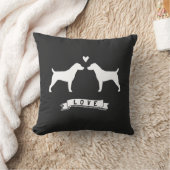 Coussin Terriers de Jack Russell aiment (Couverture)