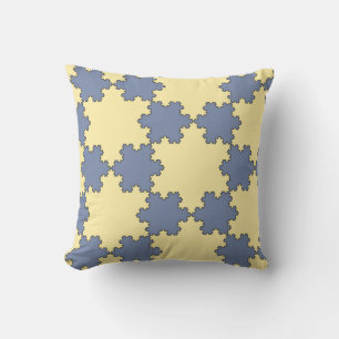 Coussin Tessellé Koch Snowflakes (Motif fractal)
