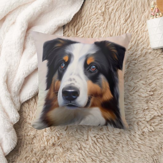 Coussin tête de berger australien (Couverture)