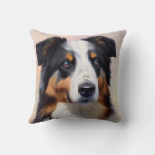 Coussin tête de berger australien (Verso)