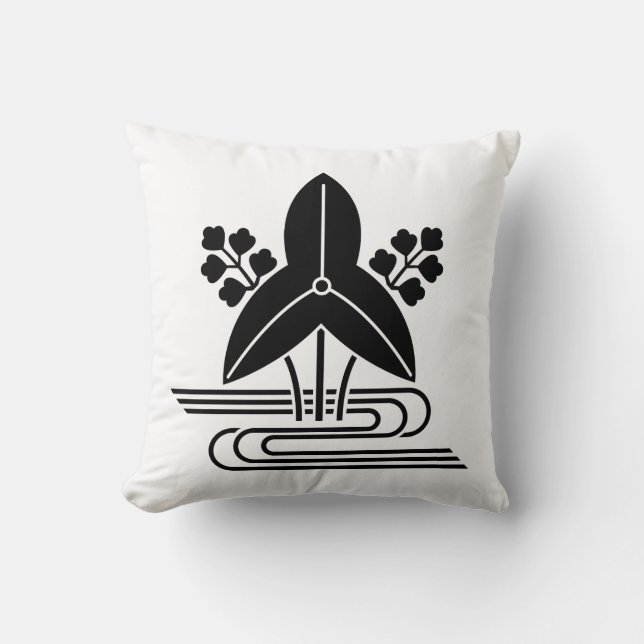 Coussin Tête de flèche et eau (Recto)
