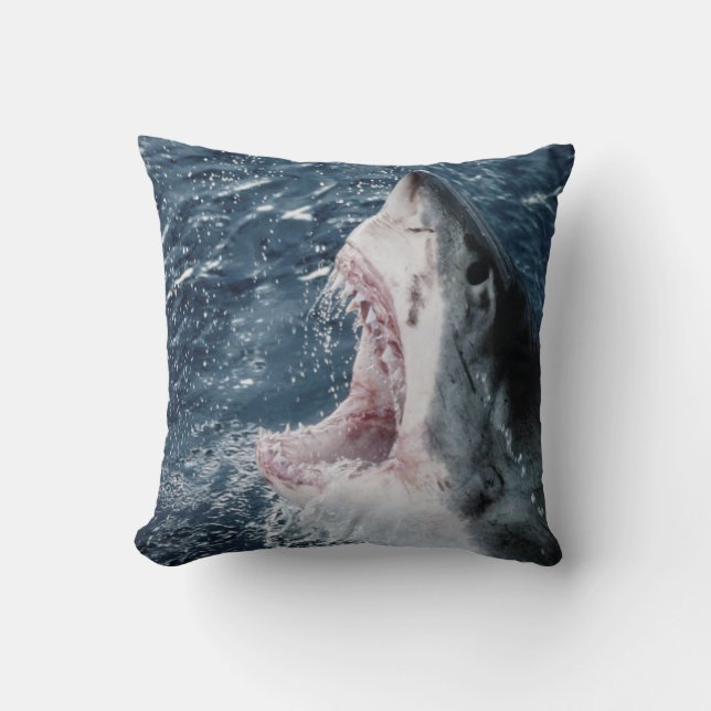 Coussin Tête de grand requin blanc (Recto)
