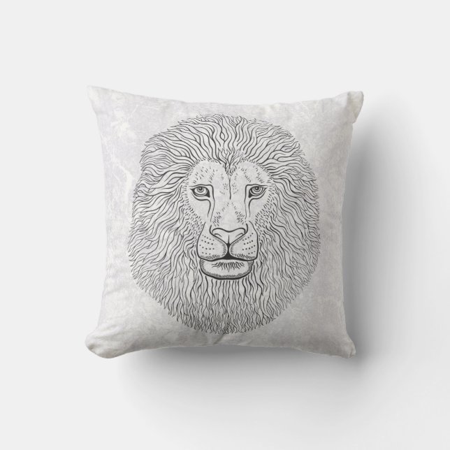 Coussin Tête de lion (Recto)