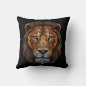 Coussin Tête de Lions avec effet mosaïque vitrail (Verso)