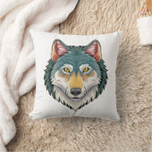 Coussin Tête de loup de face (Couverture)