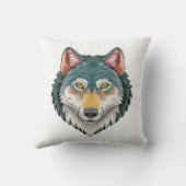 Coussin Tête de loup de face (Verso)