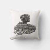 Coussin Tête de robot analogique : Conception de synthés m (Recto)