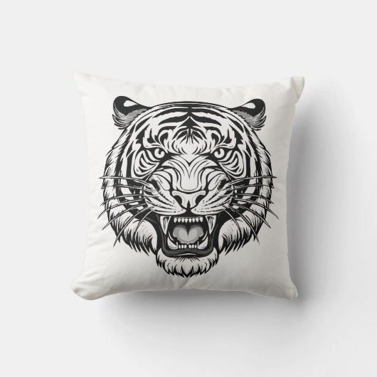 Coussin tête de tigre (Recto)