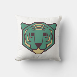 Coussin Tête de tigre bleue