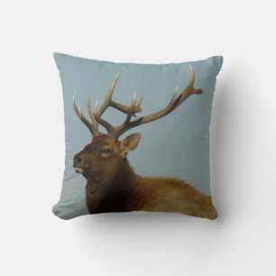 Coussin Tête de Wapiti mâle E42 prise de vue