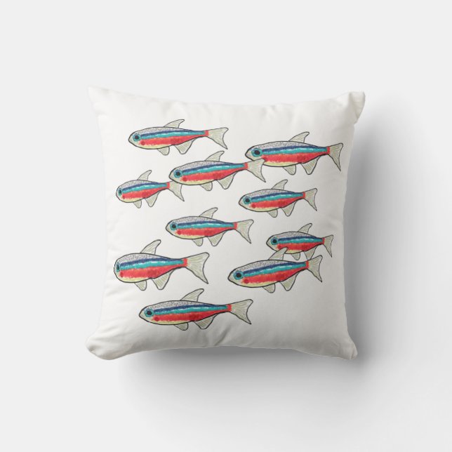 Coussin Tetra néon (Recto)