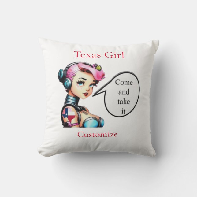 Coussin Texas Girl Thunder_Cove (Recto)