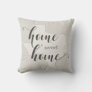 Coussin Texas - Maison Sucrée burlap-look