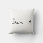 Coussin Texte d'amour de calligraphie avec la Saint-Valent (Verso)