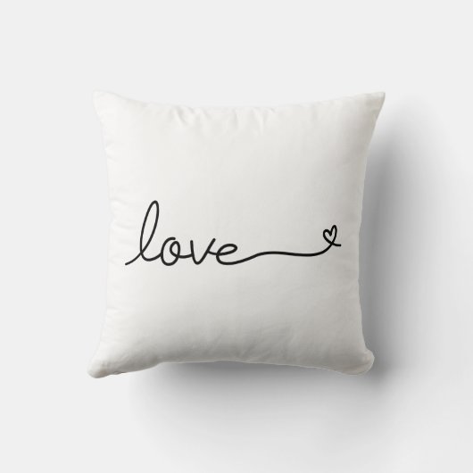 Coussin Texte d'amour de calligraphie avec la Saint-Valent (Verso)
