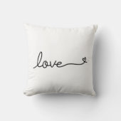 Coussin Texte d'amour de calligraphie avec la Saint-Valent (Recto)