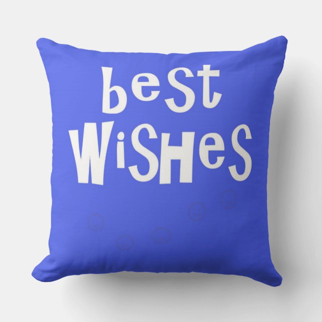 Coussin texte des meilleurs voeux (Recto)