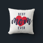 Coussin Texte Élégant Meilleure Maman Jamais Avec Coeur Je<br><div class="desc">Elegant Mothers day Jetez l'oreiller avec un dicton mignon qui dit "Meilleure maman jamais" avec le coeur, Ce mignon oreiller à lancer est parfait pour votre maman pour la fête des mères! Un cadeau de fête des mères assez inhabituel... probablement différent de ce qu’elle attend. vous allez adorer ça !...</div>