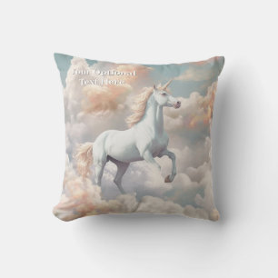 Coussin Texte personnalisé belle licorne