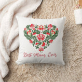 Coussin Texte personnalisé du script de la meilleure maman (Couverture)