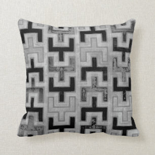 Coussin Textile de Mudcloth d'Africain avec les motifs