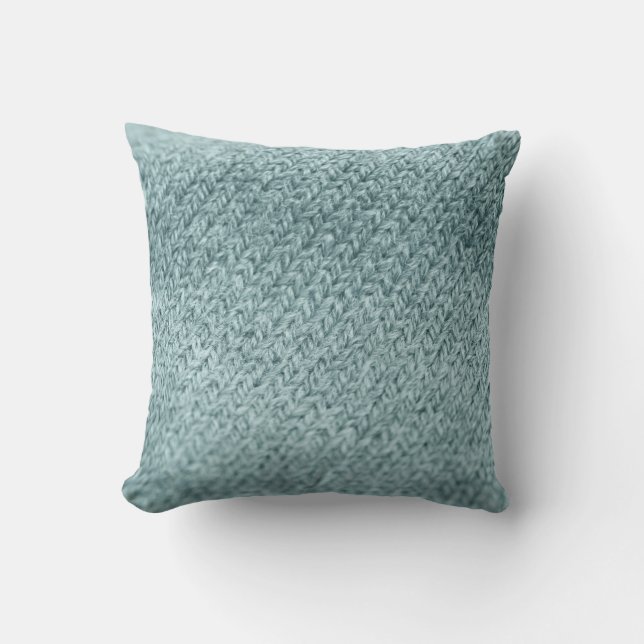 Coussin Texture à noeuds verts : Arrière - plan tendance (Recto)