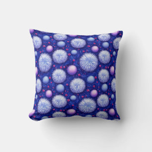 Coussin Texture Abstrait avec Orbes Brillantes et Flous