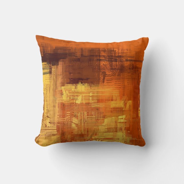 Coussin texture Abstraite. 2d illustration. Main expressiv (Recto)