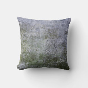 Coussin Texture Abstraite du mur de béton recouvert de mou