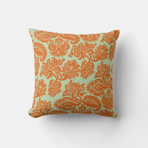 Coussin Texture arrière - plan orange transparente