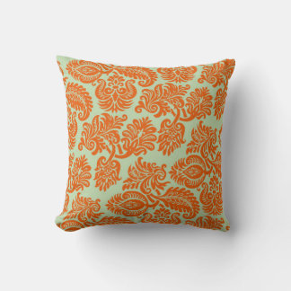 Coussin Texture arrière - plan orange transparente