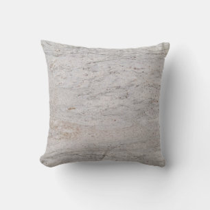 Coussin texturé blanc en marbre